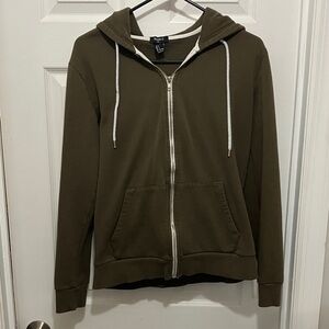 Forever 21 Olive Green Zip Up